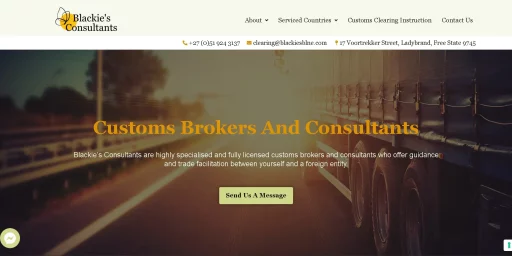 Blackie's Consultants Website Screenshot