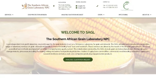 SAGL Website Screenshot